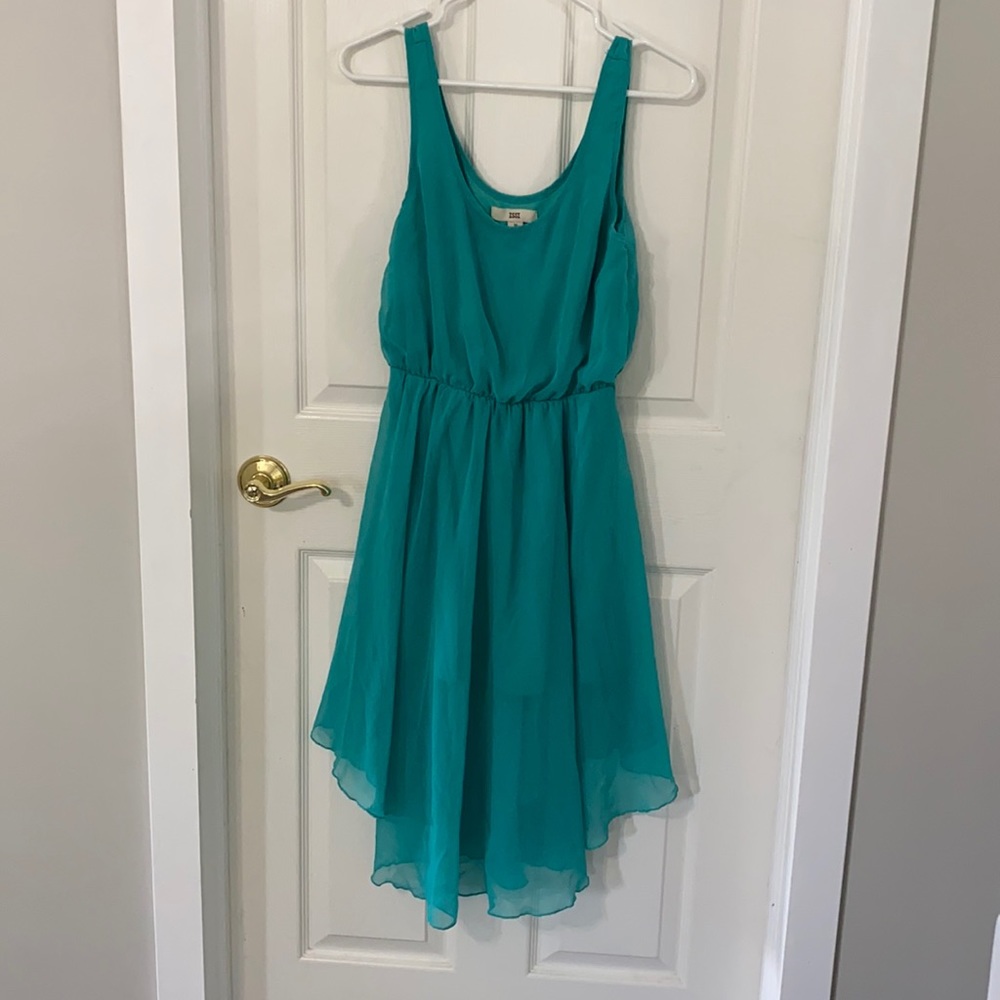 Issi medium turquoise flowy tank dress